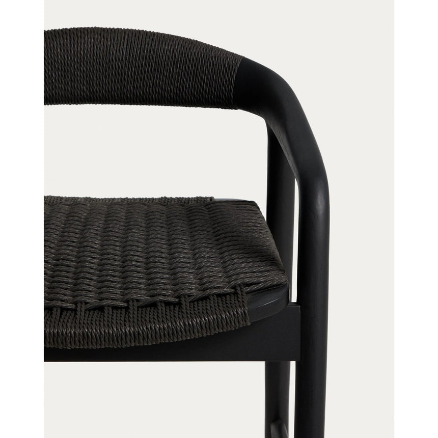 Hocker Derile aus massivem Eichenholz mit Finish und Papierseil 100% FSC 65 cm von Kave Home – Bild 7
