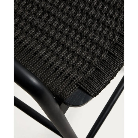 Hocker Derile aus massivem Eichenholz mit Finish und Papierseil 100% FSC 65 cm von Kave Home – Bild 8