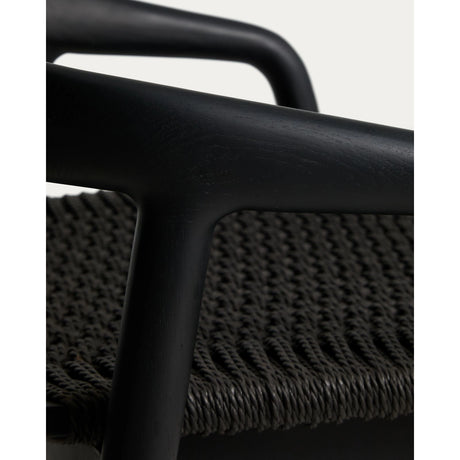 Hocker Derile aus massivem Eichenholz mit Finish und Papierseil 100% FSC 65 cm von Kave Home – Bild 9