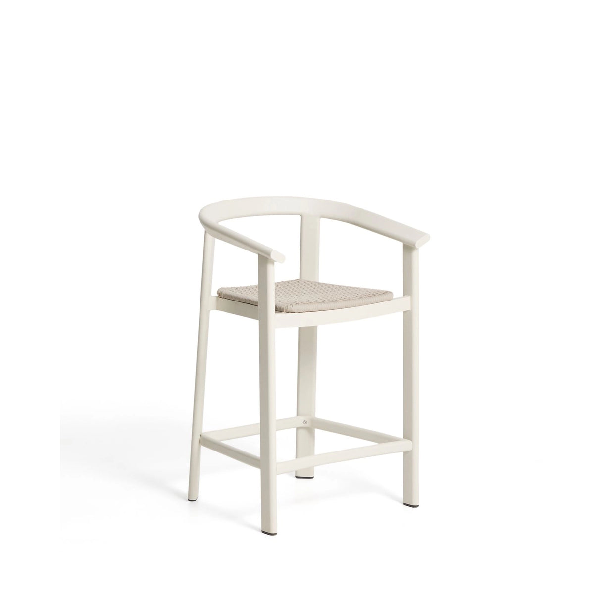 Hocker Erice aus Aluminium und ecrufarbenem Seil, 65 cm von Kave Home – Bild 1