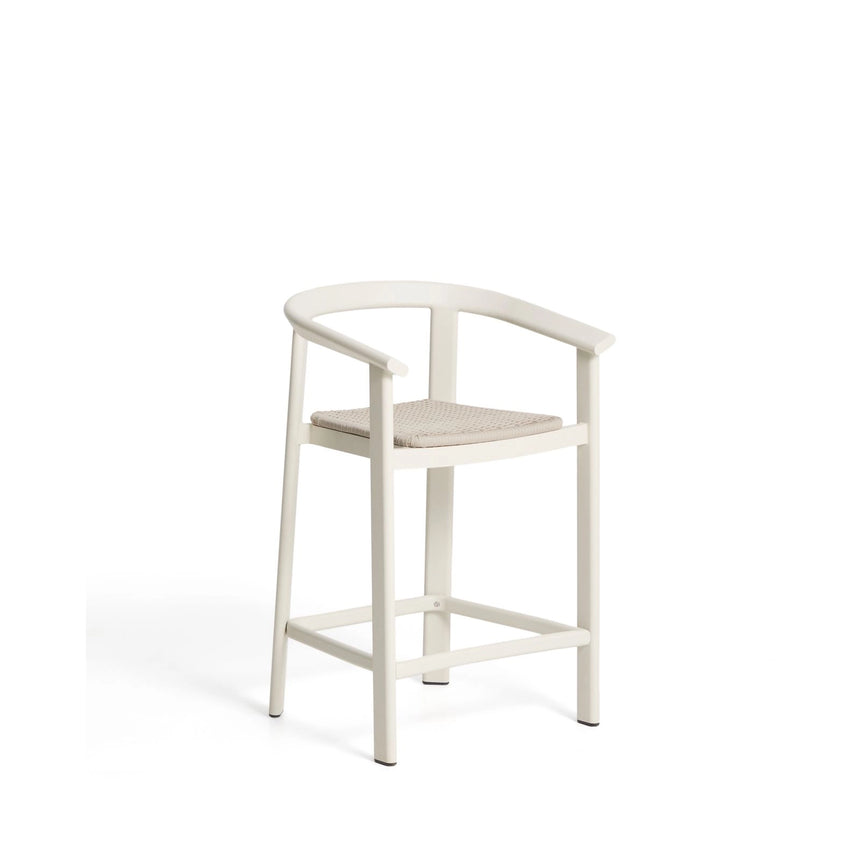 Hocker Erice aus Aluminium und ecrufarbenem Seil, 65 cm von Kave Home – Bild 1