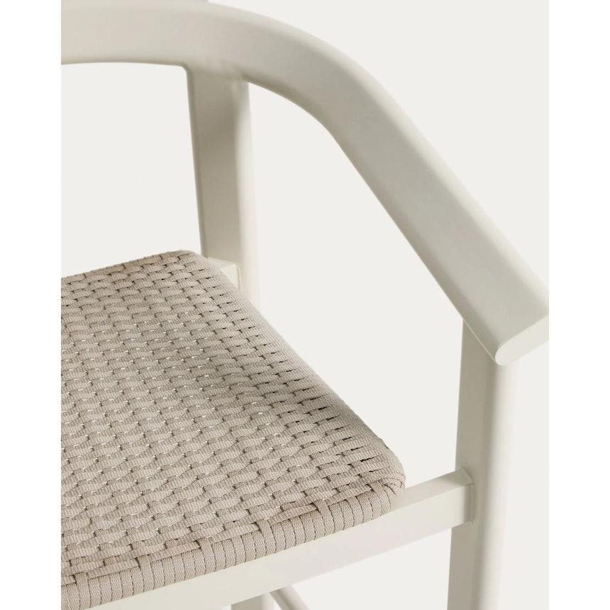 Hocker Erice aus Aluminium und ecrufarbenem Seil, 65 cm von Kave Home – Bild 10