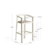 Hocker Erice aus Aluminium und ecrufarbenem Seil, 75 cm von Kave Home – Bild 4