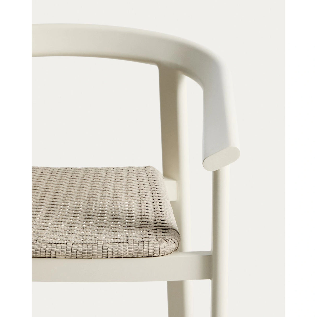 Hocker Erice aus Aluminium und ecrufarbenem Seil, 75 cm von Kave Home – Bild 7