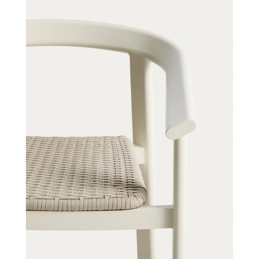 Hocker Erice aus Aluminium und ecrufarbenem Seil, 75 cm von Kave Home – Bild 7