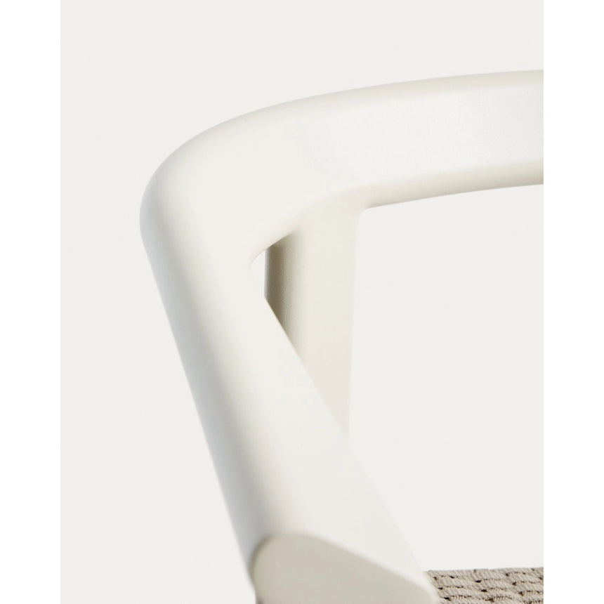 Hocker Erice aus Aluminium und ecrufarbenem Seil, 75 cm von Kave Home – Bild 9