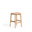 Hocker Evera aus Eichenfurnier mit naturfarbenem Finish, 65 cm  von Kave Home – Bild 1