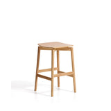 Hocker Evera aus Eichenfurnier mit naturfarbenem Finish, 65 cm  von Kave Home – Bild 4