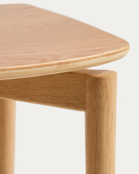 Hocker Evera aus Eichenfurnier mit naturfarbenem Finish, 65 cm  von Kave Home – Bild 8