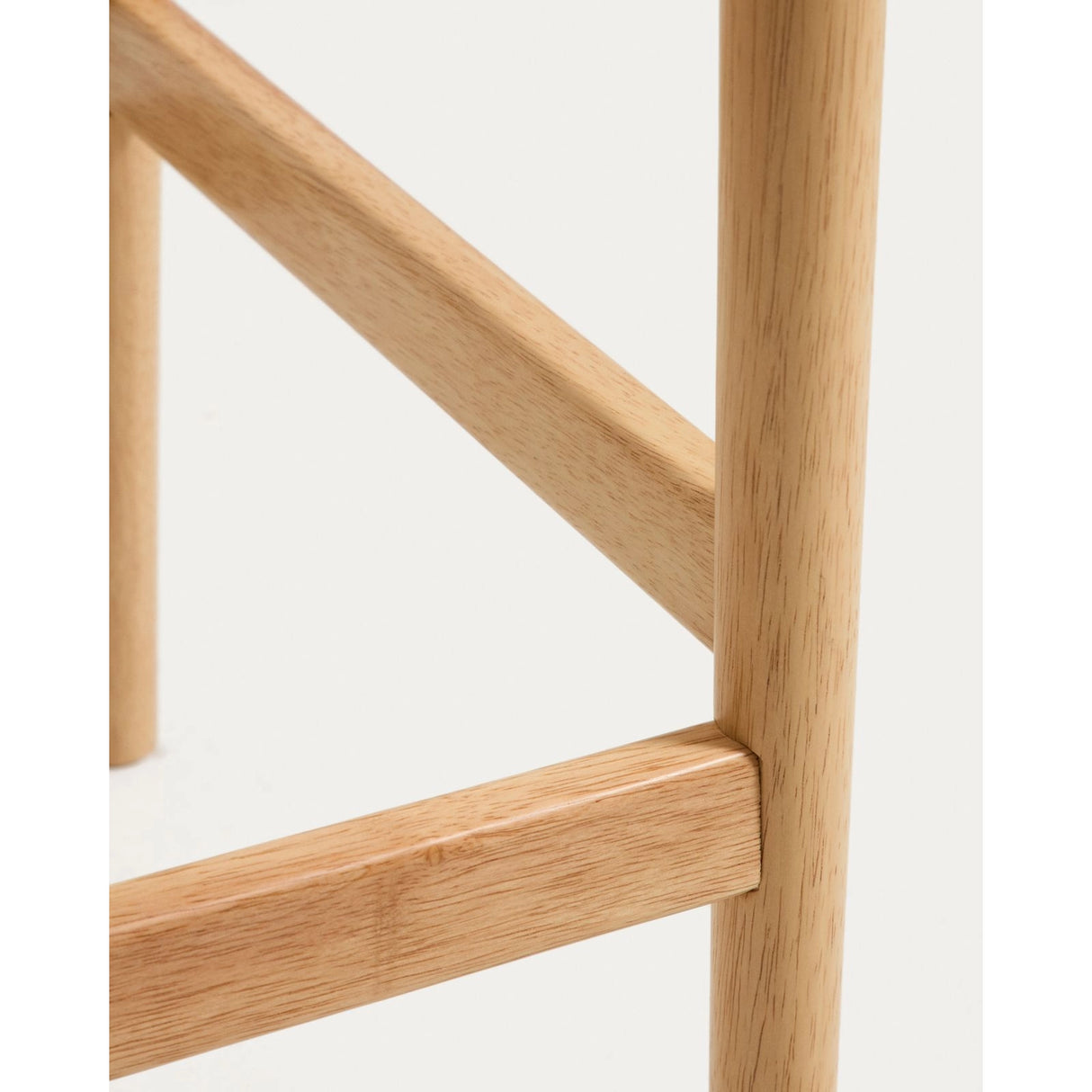 Hocker Evera aus Eichenfurnier mit naturfarbenem Finish, 65 cm  von Kave Home – Bild 9