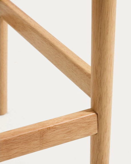 Hocker Evera aus Eichenfurnier mit naturfarbenem Finish, 65 cm  von Kave Home – Bild 9