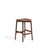 Hocker Evera aus Eichenfurnier mit naturfarbenem oder Nussbaumfinish, 65 cm von Kave Home – Bild 1