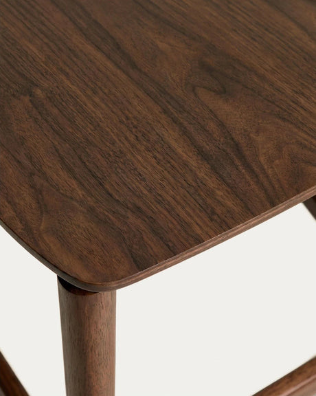 Hocker Evera aus Eichenfurnier mit naturfarbenem oder Nussbaumfinish, 65 cm von Kave Home – Bild 7