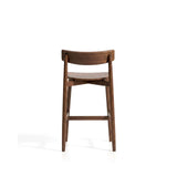 Hocker Evera mit Rückenlehne aus Eichenfurnier mit Nussbaumfinish oder Naturfarben, 65 cm von Kave Home – Bild 6