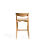 Hocker Evera mit Rückenlehne aus Eichenfurnier mit naturfarbenem Finish, 65 cm  von Kave Home – Bild 6