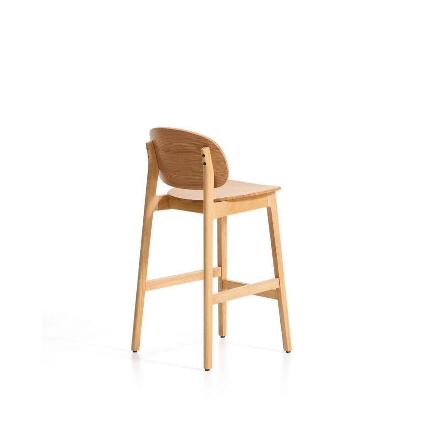 Hocker Ludara aus Eichenfurnier, 65 cm von Kave Home – Bild 5
