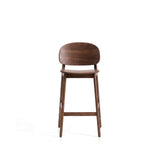 Hocker Ludara aus Eichenfurnier mit Nussbaumfinish oder Naturfinish, 65 cm von Kave Home – Bild 6