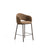 Hocker Maina aus dicker Chenille und Stahlbeinen mit Beschichtung FSC Mix Credit 65 cm von Kave Home – Bild 1
