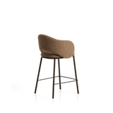 Hocker Maina aus dicker Chenille und Stahlbeinen mit Beschichtung FSC Mix Credit 65 cm von Kave Home – Bild 4