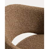 Hocker Maina aus dicker Chenille und Stahlbeinen mit Beschichtung FSC Mix Credit 65 cm von Kave Home – Bild 8