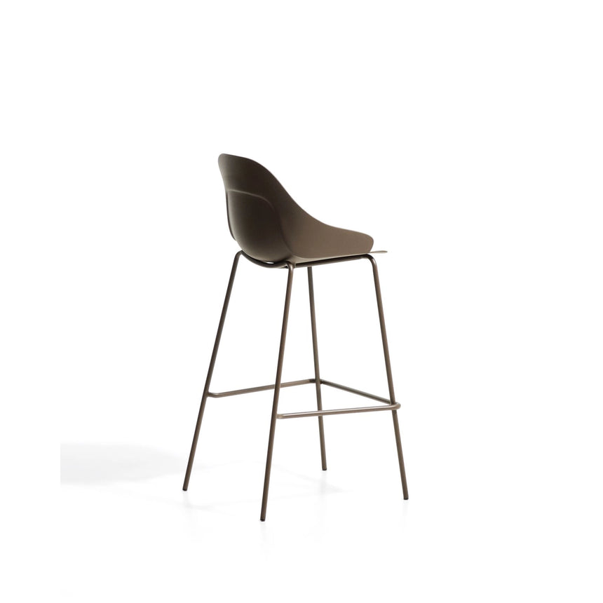 Hocker Sanile mit Stahlbeinen mit braunem Finish, 74 cm von Kave Home – Bild 5