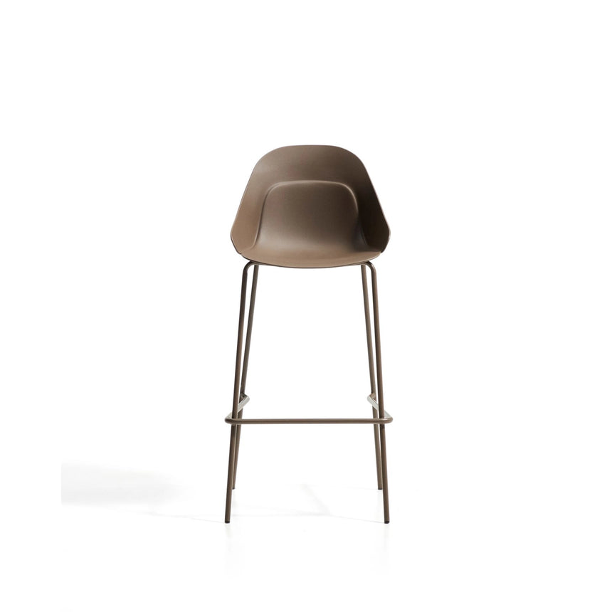 Hocker Sanile mit Stahlbeinen mit braunem Finish, 74 cm von Kave Home – Bild 6