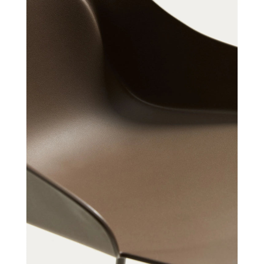Hocker Sanile mit Stahlbeinen mit braunem Finish, 74 cm von Kave Home – Bild 9