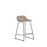 Hocker Zahara mit Chenille und Stahlbeinen mit schwarzem Finish, 65 cm, FSC 100 % von Kave Home – Bild 1