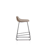 Hocker Zahara mit Chenille und Stahlbeinen mit schwarzem Finish, 65 cm, FSC 100 % von Kave Home – Bild 3