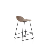 Hocker Zahara mit Chenille und Stahlbeinen mit schwarzem Finish, 65 cm, FSC 100 % von Kave Home – Bild 4