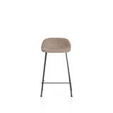 Hocker Zahara mit Chenille und Stahlbeinen mit schwarzem Finish, 65 cm, FSC 100 % von Kave Home – Bild 5