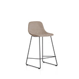 Hocker Zahara mit Chenille und Stahlbeinen mit schwarzem Finish, 65 cm, FSC 100 % von Kave Home – Bild 1