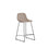 Hocker Zahara mit Chenille und Stahlbeinen mit schwarzem Finish, 65 cm, FSC 100 % von Kave Home – Bild 1