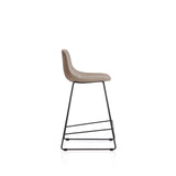 Hocker Zahara mit Chenille und Stahlbeinen mit schwarzem Finish, 65 cm, FSC 100 % von Kave Home – Bild 3