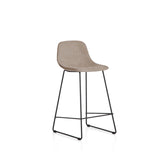Hocker Zahara mit Chenille und Stahlbeinen mit schwarzem Finish, 76 cm, FSC 100 % von Kave Home – Bild 1