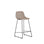 Hocker Zahara mit Chenille und Stahlbeinen mit schwarzem Finish, 76 cm, FSC 100 % von Kave Home – Bild 1