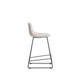 Hocker Zahara mit beiger Chenille und Stahlbeinen mit schwarzem Finish, 65 cm, FSC 100 % von Kave Home – Bild 3