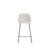 Hocker Zahara mit beiger Chenille und Stahlbeinen mit schwarzem Finish, 65 cm, FSC 100 % von Kave Home – Bild 5