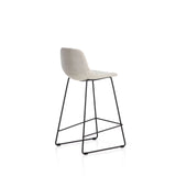 Hocker Zahara mit beiger Chenille und Stahlbeinen mit schwarzem Finish, 76 cm, FSC 100 % von Kave Home – Bild 4