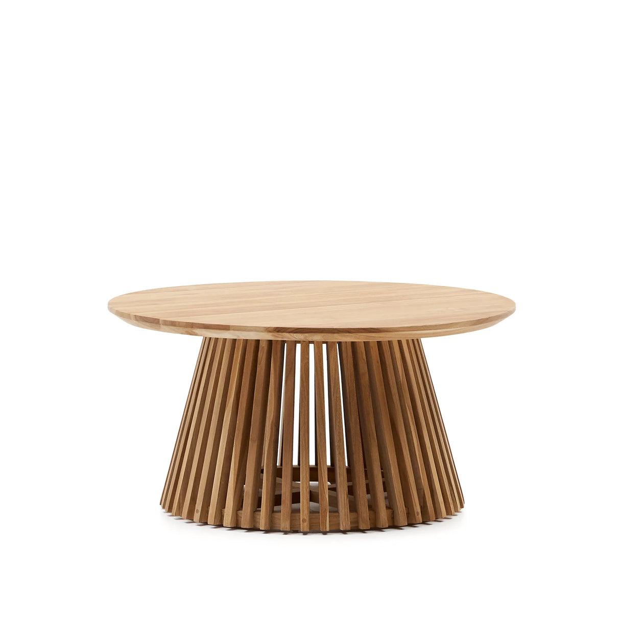 Jeanette Couchtisch aus massivem Teakholz Ø 80 cm von Kave Home – Produktbild 7