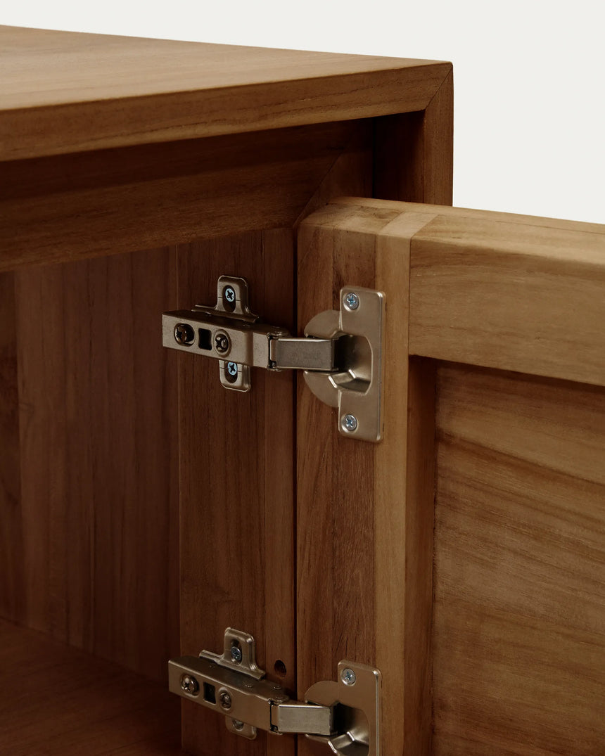 Kenta Badezimmermöbel aus massivem Teakholz mit Nussholz Finish 90 x 45 cm von Kave Home – Produktbild 2