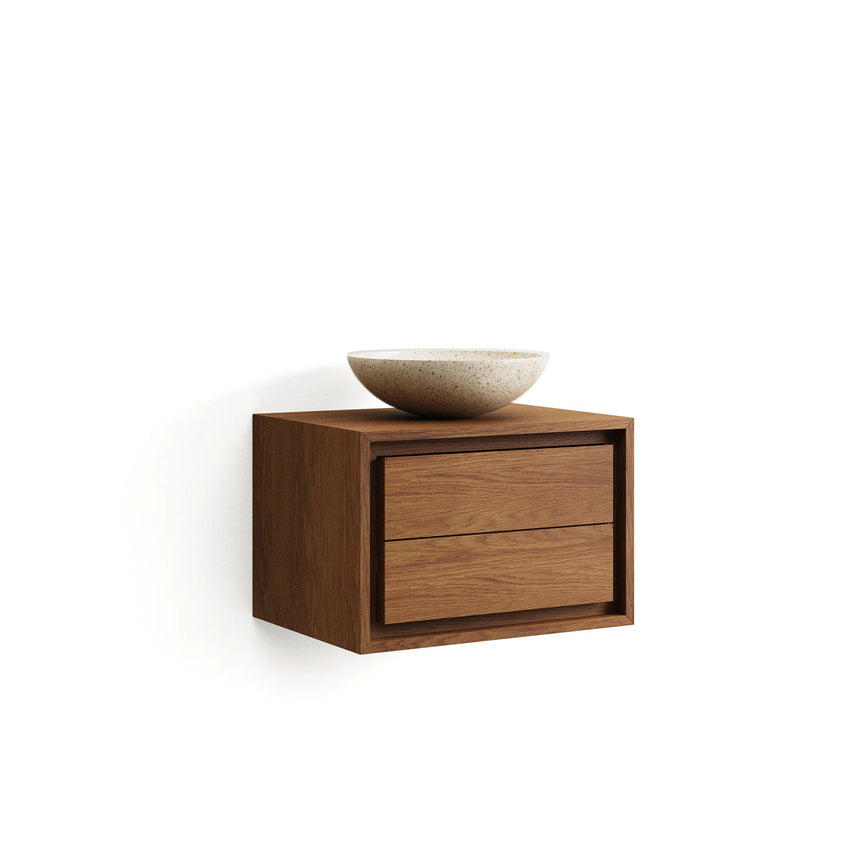 Kenta Badezimmermöbel aus massivem Teakholz mit Nussholzfinish 60 x 45 cm von Kave Home – Produktbild 9