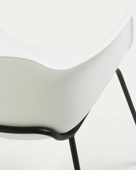 Khasumi Stuhl aus Kunststoff weiß von Kave Home – Produktbild 6