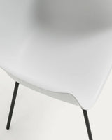 Khasumi Stuhl aus Kunststoff weiß von Kave Home – Produktbild 7