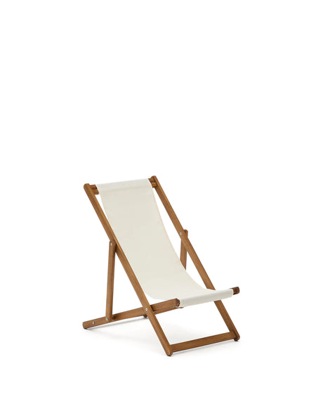 Klappbarer Outdoor-Liegestuhl Adredna für Kinder in Beige aus massivem Akazienholz FSC 100 % von Kave Home – Produktbild 8