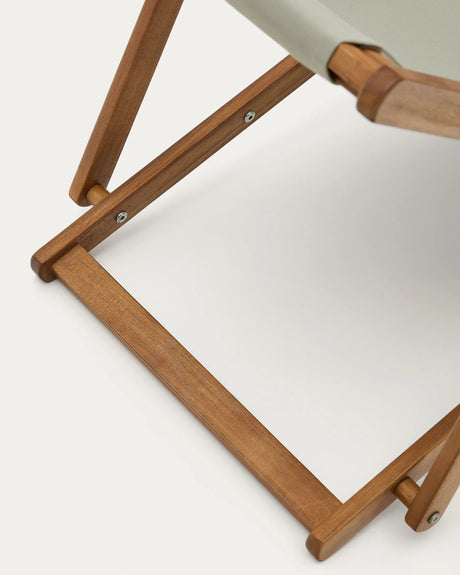 Klappbarer Outdoor-Liegestuhl Adredna für Kinder in Grün aus massivem Akazienholz FSC 100 % von Kave Home – Produktbild 4
