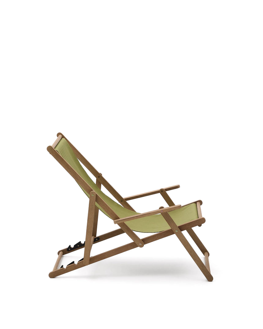 Klappbarer Outdoor-Liegestuhl Vilara in Grün aus massivem Akazienholz FSC 100% von Kave Home – Produktbild 10