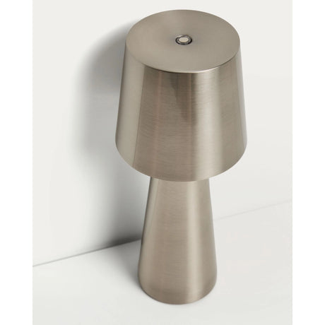 Kleine Tischlampe Arenys aus Metall mit silbern glänzendem Finish von Kave Home – Bild 10