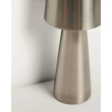 Kleine Tischlampe Arenys aus Metall mit silbern glänzendem Finish von Kave Home – Bild 12