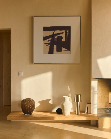 Kleine Tischlampe Arenys aus Metall mit silbern glänzendem Finish von Kave Home – Bild 2